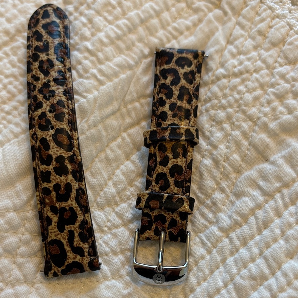Michele cheetah/ Leopard Print Watch Strap
